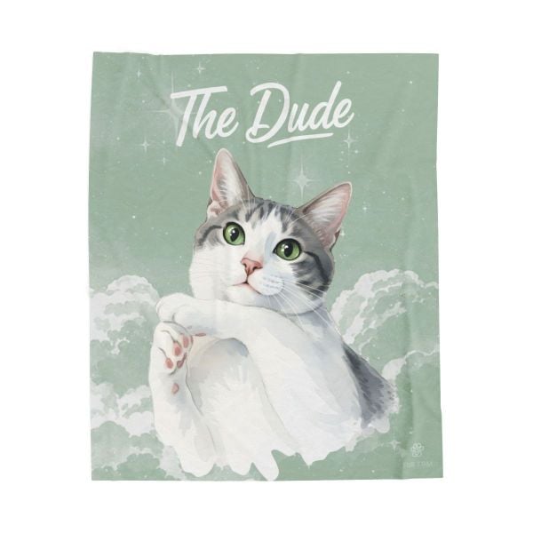 A customer's custom pet blanket