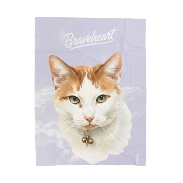 A customer's custom pet blanket
