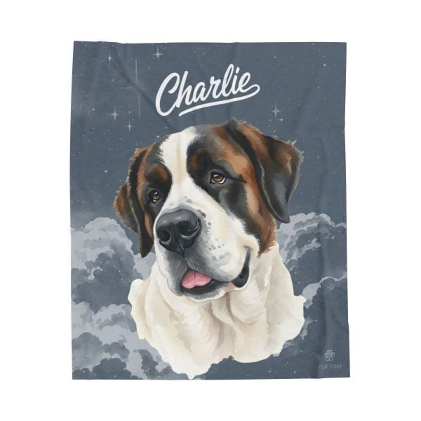 A customer's custom pet blanket