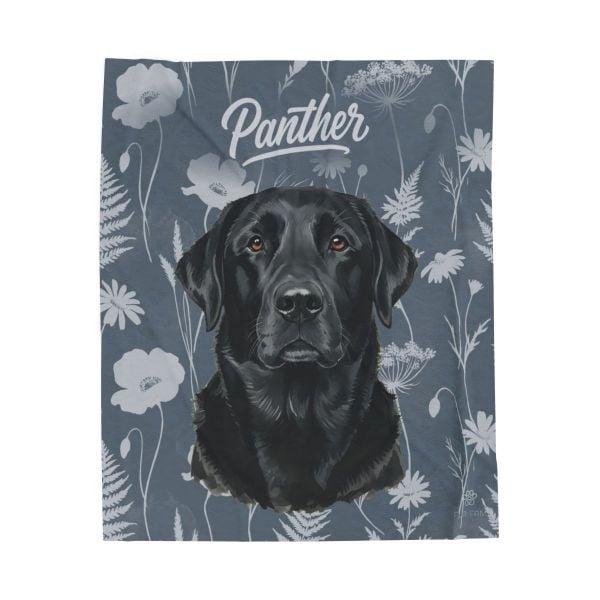 A customer's custom pet blanket